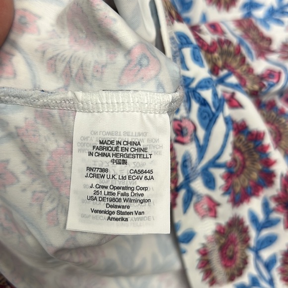 J.crew rash guard swim suit top floral Medium - Picture 4 of 7